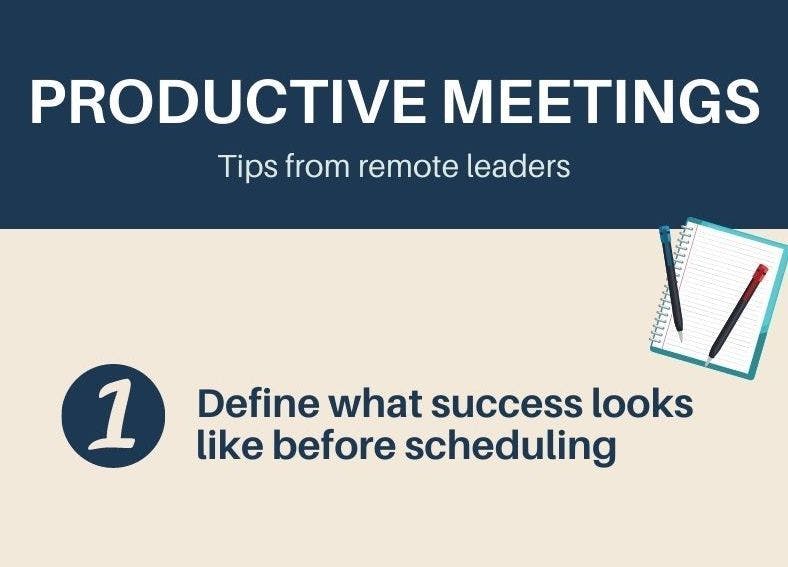 Productive meetings - tips from remote leaders